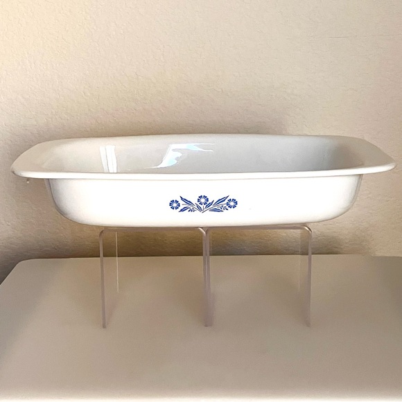 Vintage Corningware P-21 Roaster Blue Cornflower - Picture 3 of 7